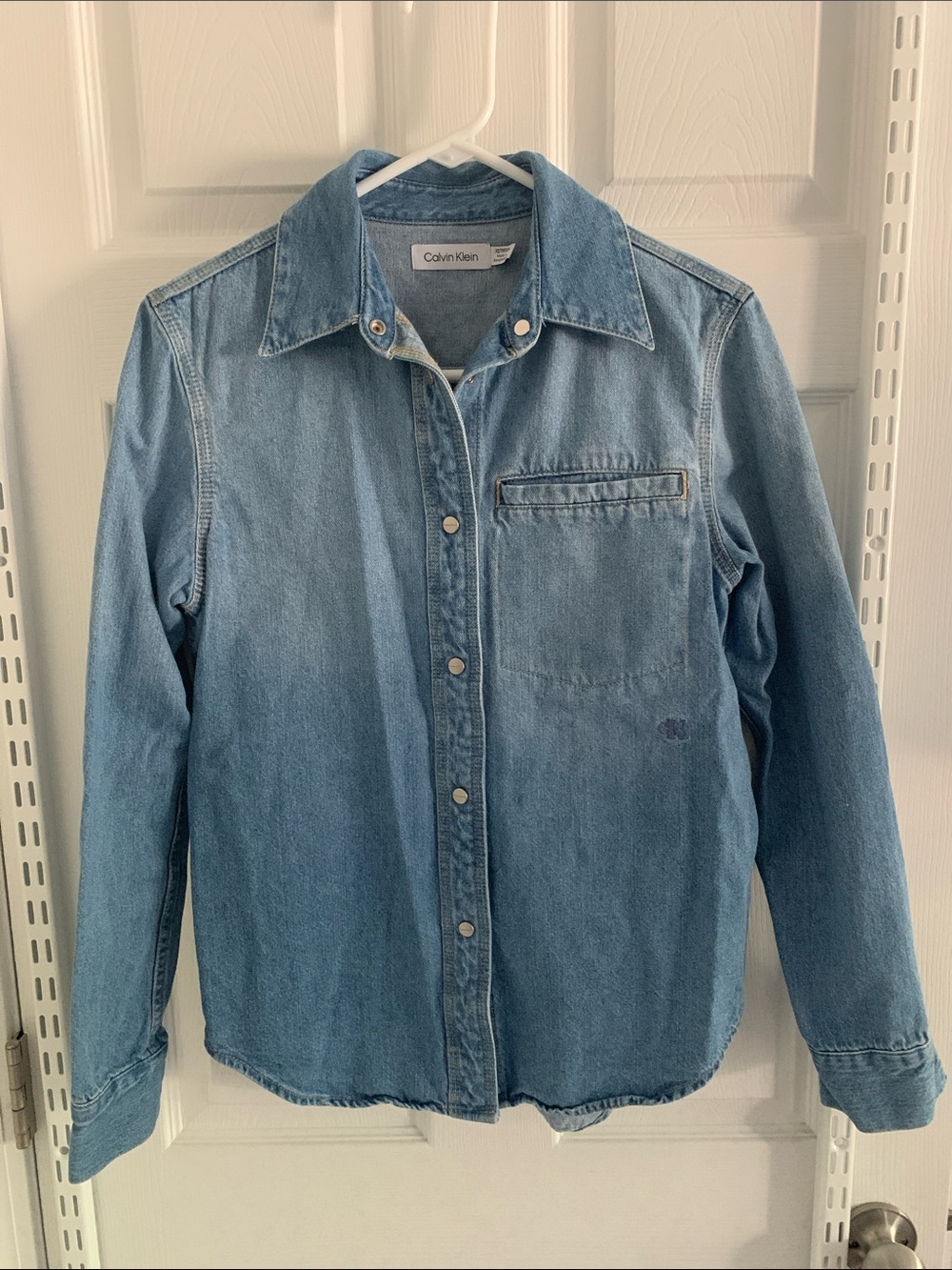 Calvin Klein Women’s Button Down Denim Shirt